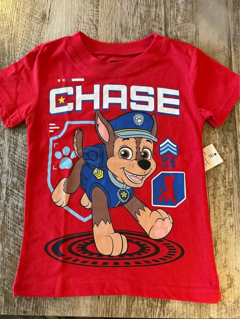 Paw Patrol Chase T-Shirt Size 2T